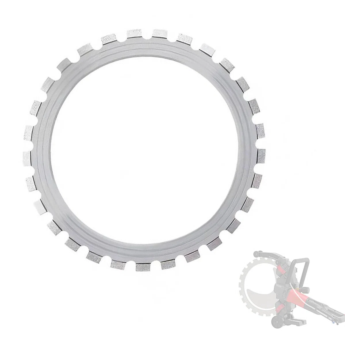 Hoja De Sierra De Anillo De Diamante De 600 Mm, Hoja De Corte De Repuesto Segmentada De 35 Dientes Y 23,62 Pulgadas Con Cuerpo De Aleación Para Hormigón, Mampostería, Ladrillo Y Piedra
