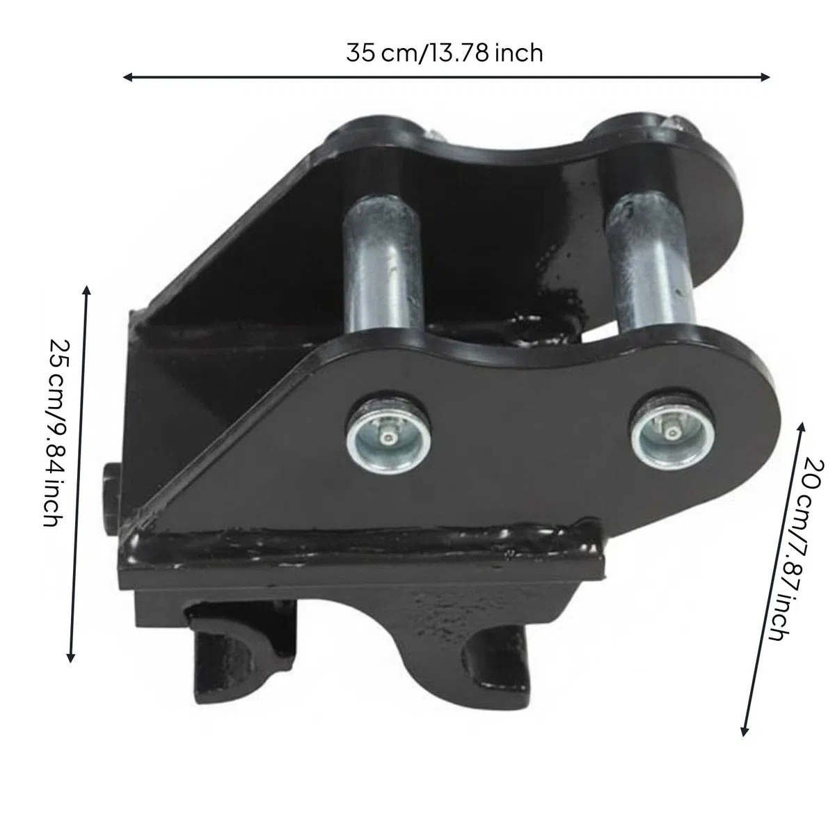 MERIGLARE Conector de Excavadora Adaptador Acoplador Enganche Acople Rápido de Acero Aleado de Bajo Carbono para Cambio Ágil de Cubos Rompedores y Barrenas, Style to 2