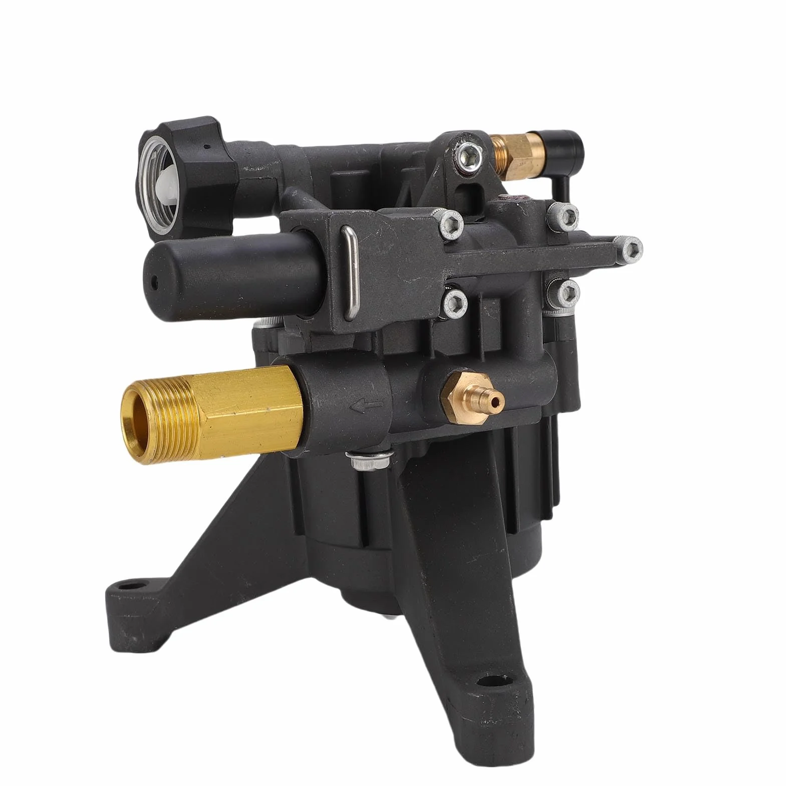 Bomba de lavado de alta presión, bomba de émbolo horizontal con eje de 3/4 de pulgada, 3000 PSI, 2,4 Gpm, reemplazo de disco inclinado para cerca de pared, casa, acera, piscina de