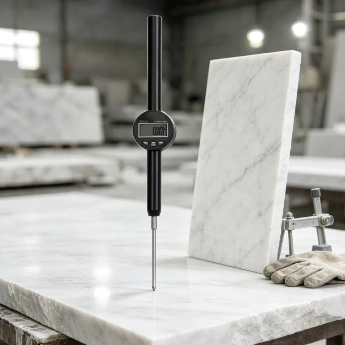 Amagogo Comparador Digital Portátil con Medición Avanzado y Pantalla Visible para Mecánicos en Calibración Maquinaria y Control Piezas, 0-100mm